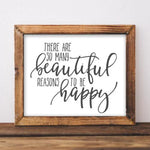 Beautiful Reasons - Printable - Gracie Lou Printables