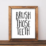 Brush Those Teeth - Printable - Gracie Lou Printables