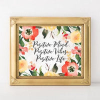 Positive Vibes - Printable - Gracie Lou Printables