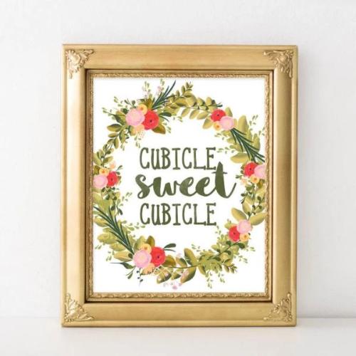 Cubicle Sweet Cubicle - Printable - Gracie Lou Printables