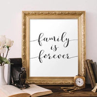 Family is forever - Printable - Gracie Lou Printables