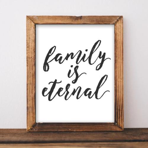 Family is Eternal - Printable - Gracie Lou Printables