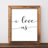 I Love Us - Printable - Gracie Lou Printables