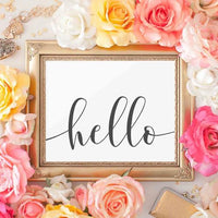 Hello - Printable - Gracie Lou Printables