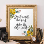 Make the Days Count - Printable - Gracie Lou Printables