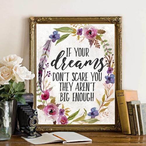If Your Dreams Don't Scare You - Printable - Gracie Lou Printables