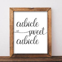 Cubicle Sweet Cubicle - Printable - Gracie Lou Printables