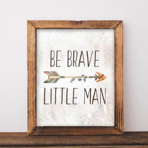 Be Brave Little Man - Printable - Gracie Lou Printables