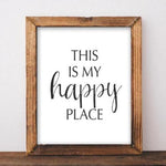 My Happy Place - Printable - Gracie Lou Printables