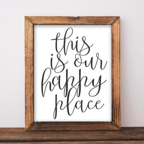 Our Happy Place - Printable - Gracie Lou Printables