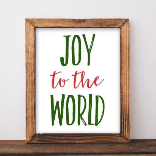 Joy to the World - Christmas - Gracie Lou Printables