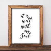 It Is Well With My Soul - Printable - Gracie Lou Printables