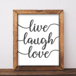 Live Laugh Love - Printable - Gracie Lou Printables