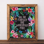 Fearfully and Wonderfully Made - Printable - Gracie Lou Printables