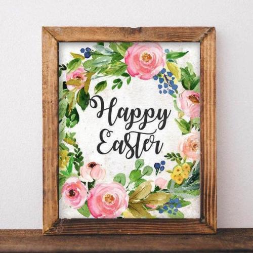 Happy Easter - Printable - Gracie Lou Printables