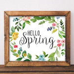 Hello Spring - Printable - Gracie Lou Printables
