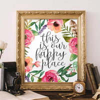 Our Happy Place - Printable - Gracie Lou Printables