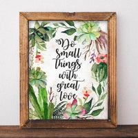 Do Small Things With Great Love - Printable - Gracie Lou Printables