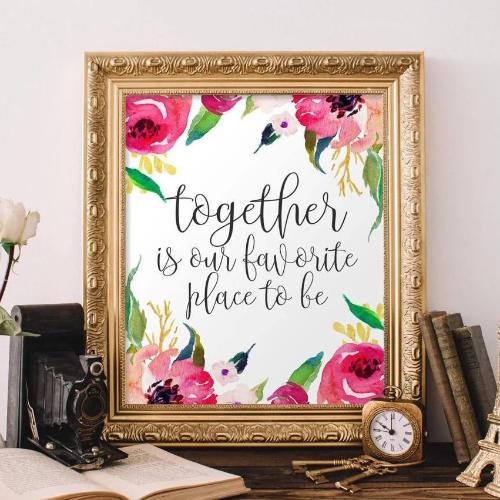 Together is Our Favorite Place to Be - Printable - Gracie Lou Printables