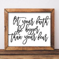 Faith Bigger Than Fear - Printable - Gracie Lou Printables