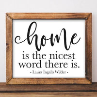 Home is the Nicest - Printable - Gracie Lou Printables