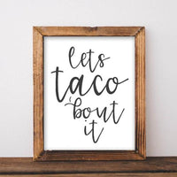 Lets Taco 'Bout It - Printable - Gracie Lou Printables