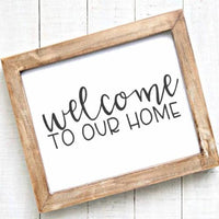 Welcome to Our Home - Printable - Gracie Lou Printables