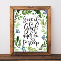 Give it to God - Printable - Gracie Lou Printables