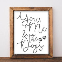 You, Me & The Dogs - Printable - Gracie Lou Printables