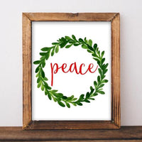 Peace - Christmas Printable - Gracie Lou Printables