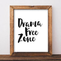 Drama Free Zone - Printable - Gracie Lou Printables