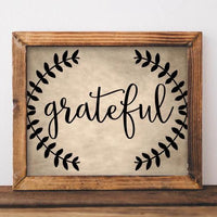 Grateful - Printable - Gracie Lou Printables