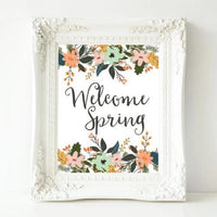 Welcome Spring - Printable - Gracie Lou Printables