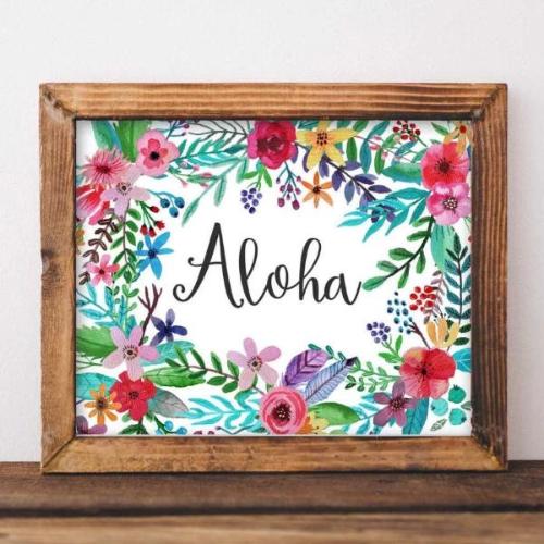 Aloha - Printable - Gracie Lou Printables