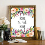 Home Sweet Home - Floral Printable Art - Gracie Lou Printables