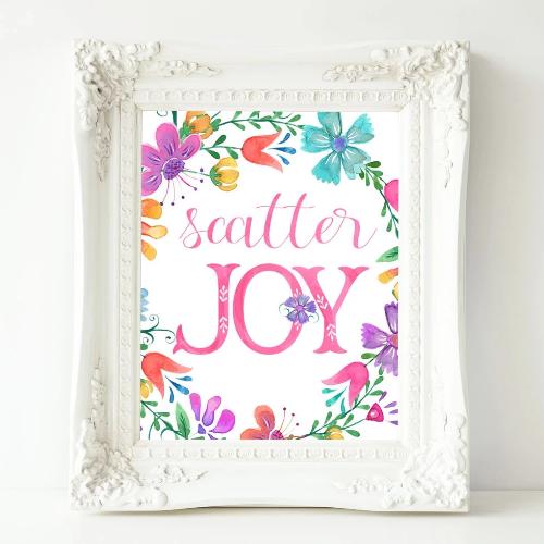 Scatter Joy - Printable - Gracie Lou Printables