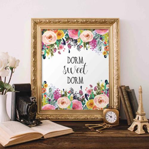 Dorm Sweet Dorm - Printable - Gracie Lou Printables