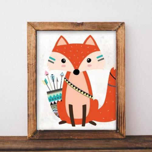 Tribal Fox - Printable - Gracie Lou Printables