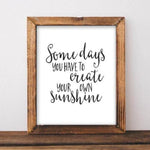 Sunshine - Printable - Gracie Lou Printables