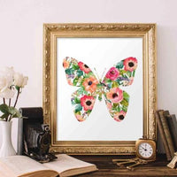 Floral Butterfly - Printable - Gracie Lou Printables