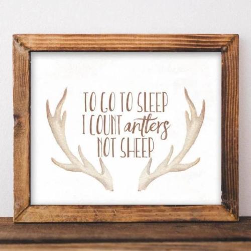Antlers Not Sheep - Printable - Gracie Lou Printables