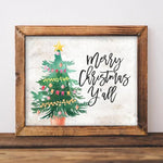 Merry Christmas Y'all - Printable - Gracie Lou Printables