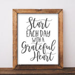 Start Each Day - Printable - Gracie Lou Printables